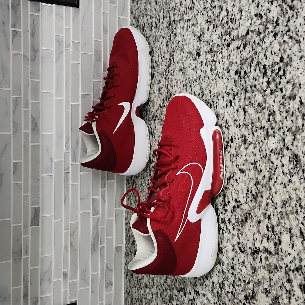 Red & White Nike Air Zoom Rize 2 TB Basketball Shoes sz 17 - CZ5023-602 sneakers - Picture 3 of 7